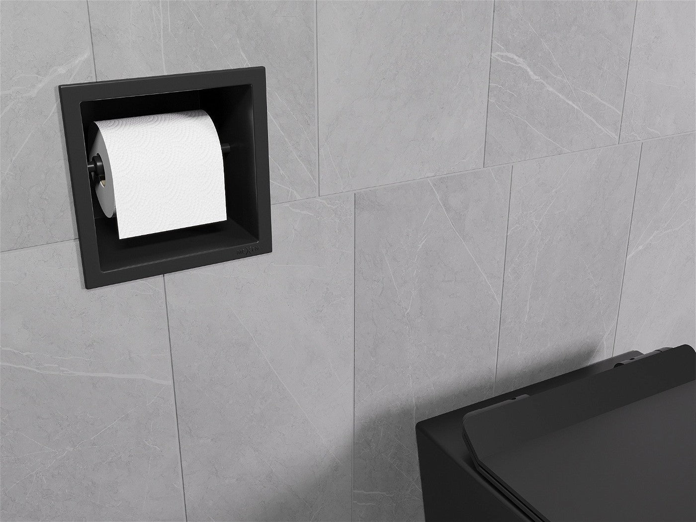Mexen X-Wall-P toalettpapirholder, svart