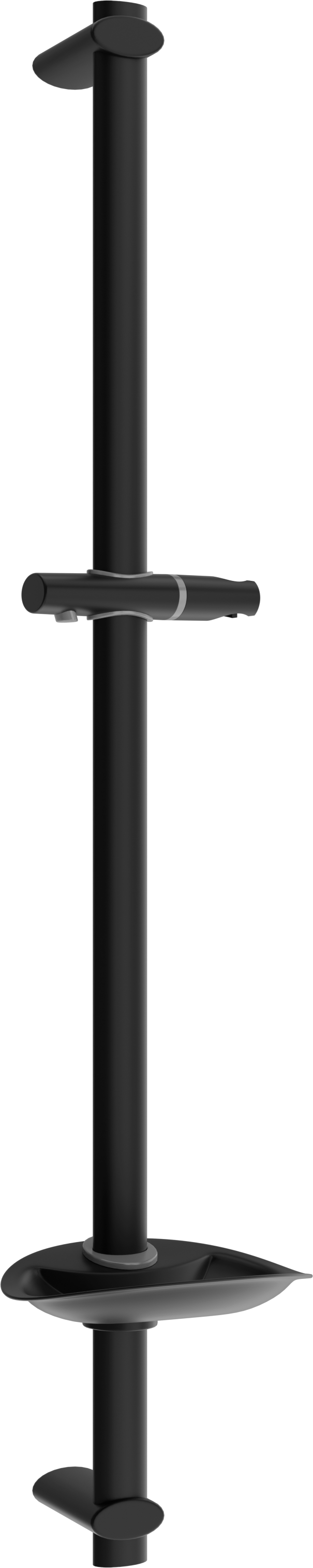 Mexen DB dusjstang med såpekopp 75 cm, svart - 79384