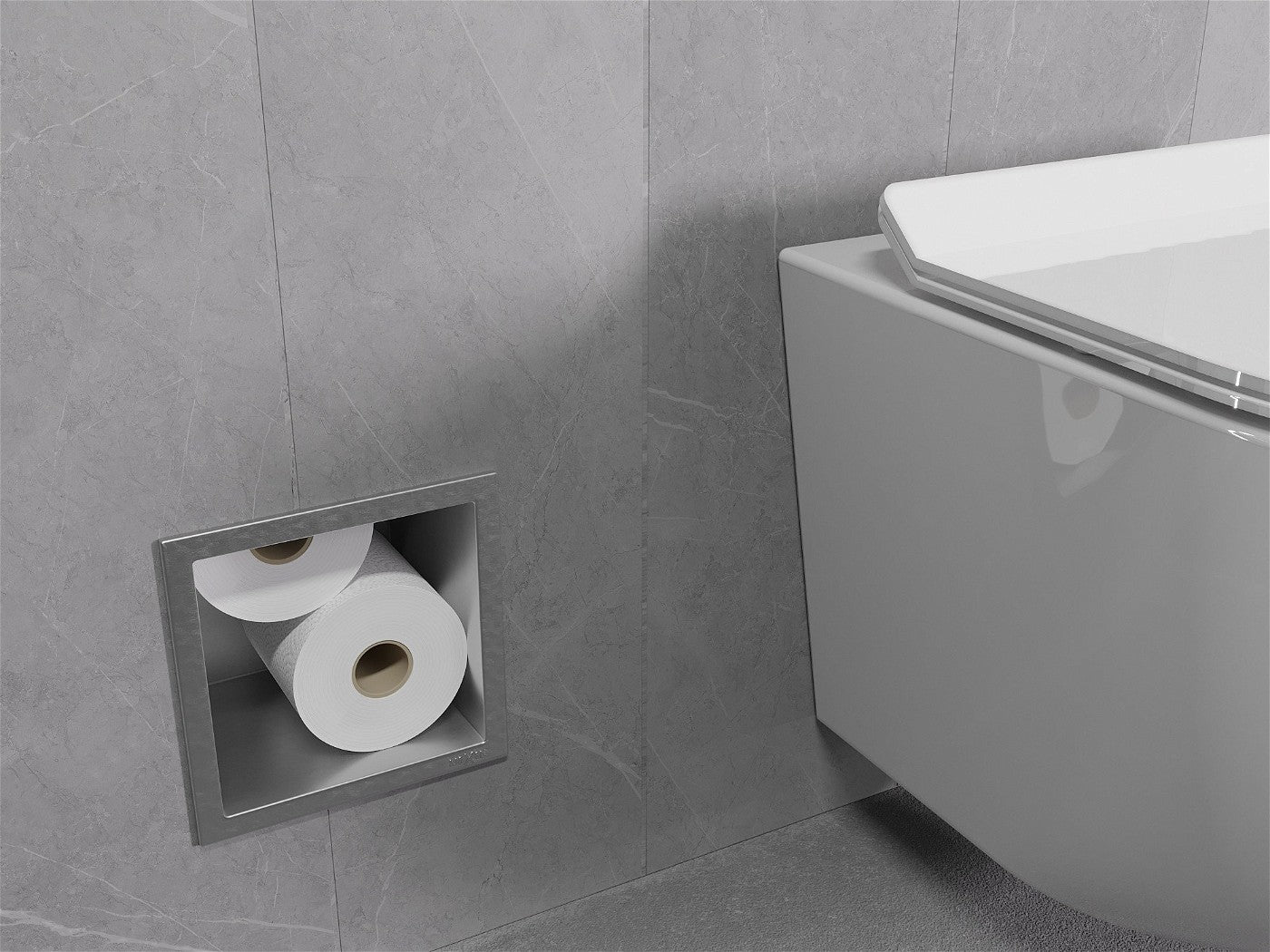 Mexen X-Wall-B toalettpapirholder, rustfritt stål -