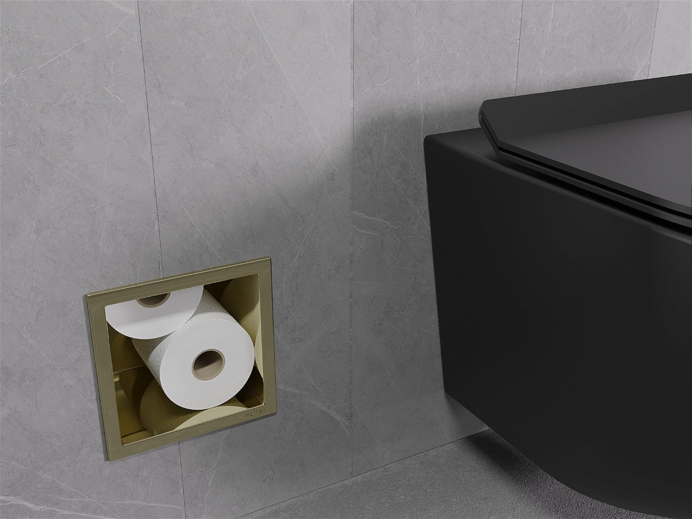 Mexen X-Wall-B toalettpapirholder, gull -