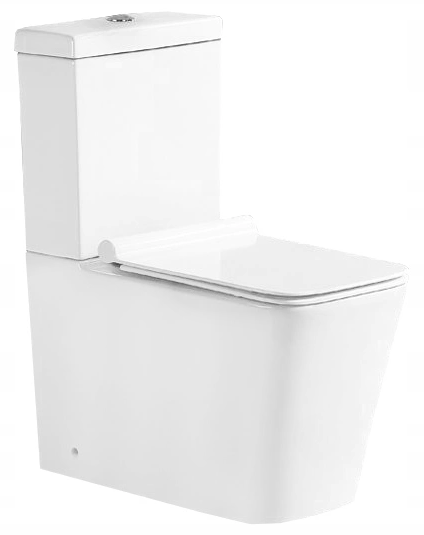 Mexen Cube kompakt toalett med soft-close sete, hvit