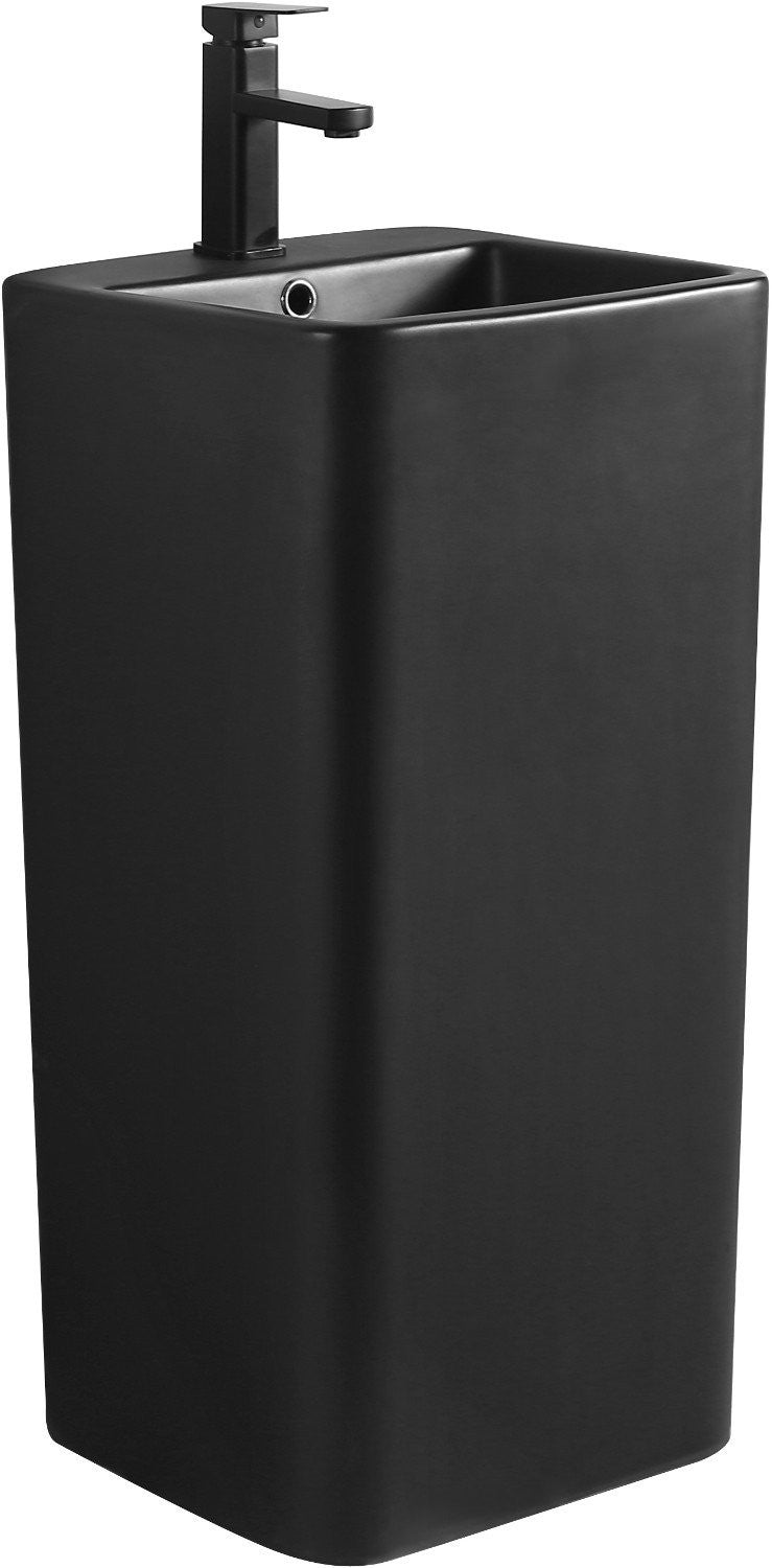 Mexen Otra frittstående vask 40 x 40 cm, matt svart