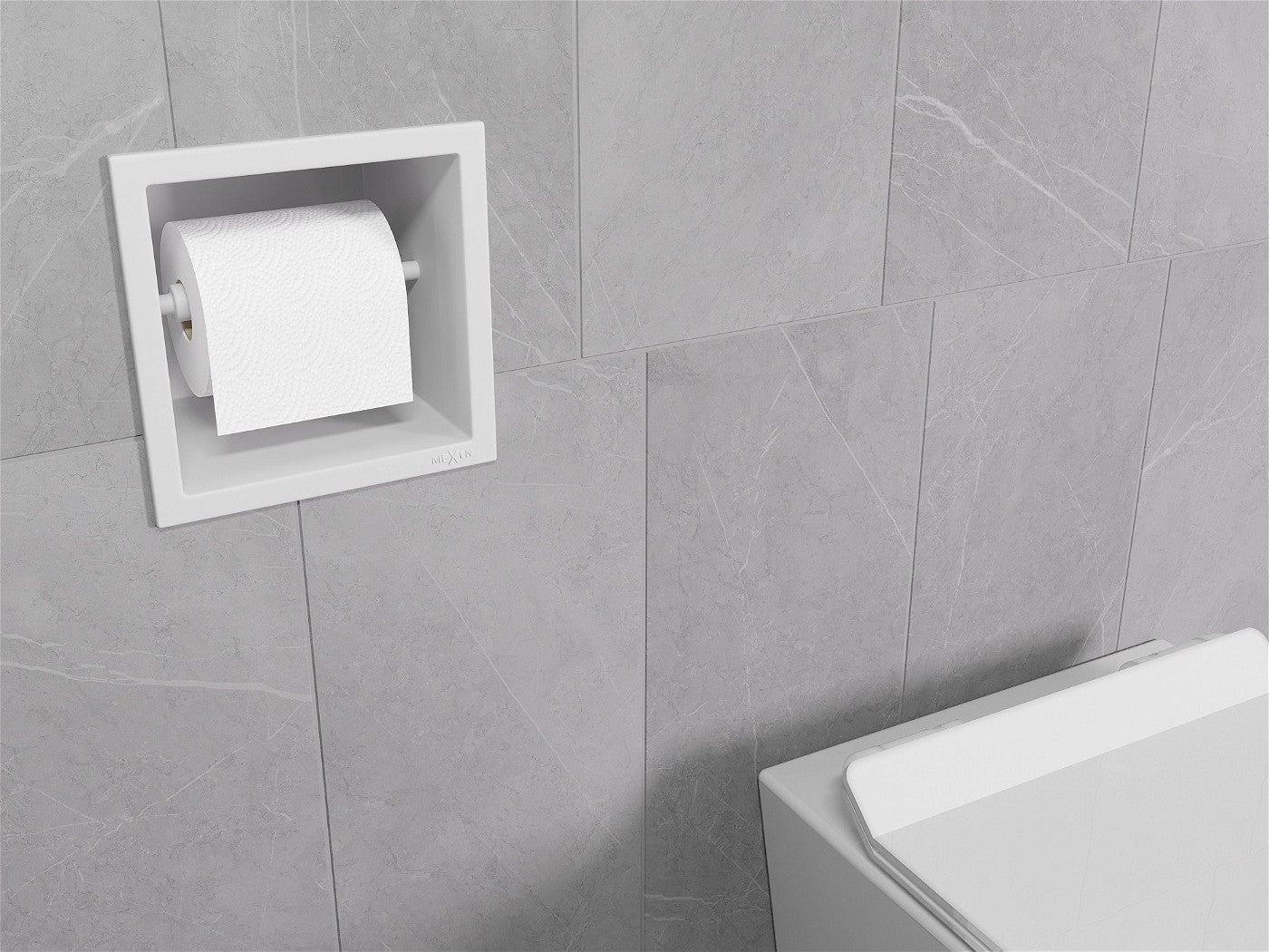 Mexen X-Wall-P toalettpapirholder, hvit