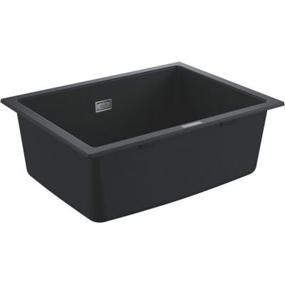 Grohe K700 kjøkkenvask i granitt svart 610x460 mm med én kum og Whisper lyddempning – 31655AP0