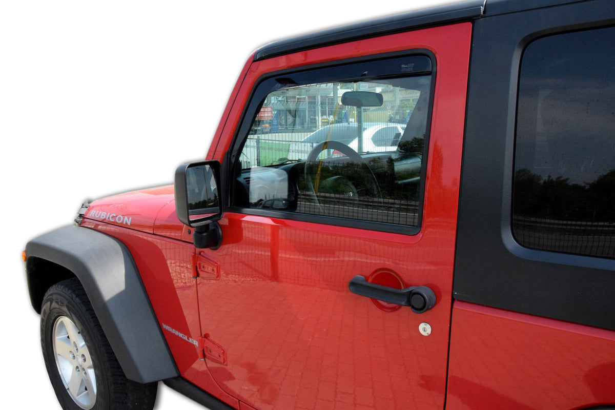 Vindavviser Jeep Wrangler JK (2006-2018) – PMMA Plexi - detaljer