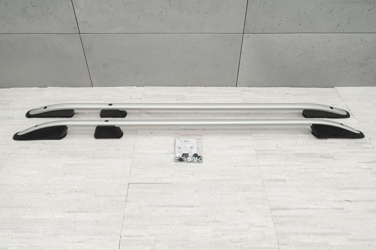 Takrails Ventshield til Citroen JUMPY III 2016- i krom matt, aluminium og ABS