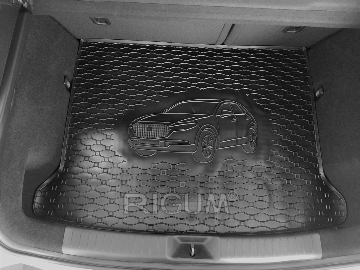 Rigum bagasjeromsmatte til Mazda CX-30 Cosmo / MX-30 – med 10 mm sidekanter