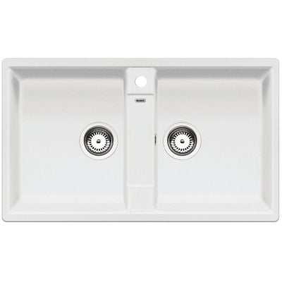 Blanco Zia 9 kjøkkenvask i hvit granittkompositt med 2 kummer, 860x500 mm – 516678