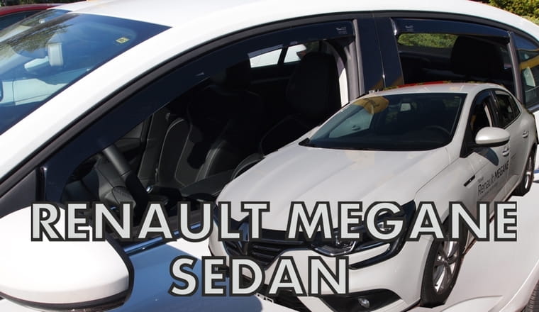 Heko vindavviser til Renault MEGANE IV Sedan 4-dørs 2016→ sett 4 stk. – PMMA Plexi