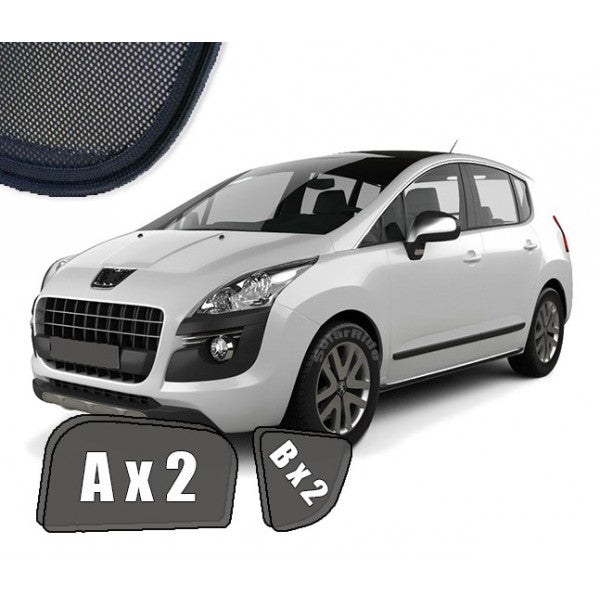 Sr solskjerm i akryl til Peugeot 3008 I - vindavviser med enkel montering og beskyttelse mot sol og regn