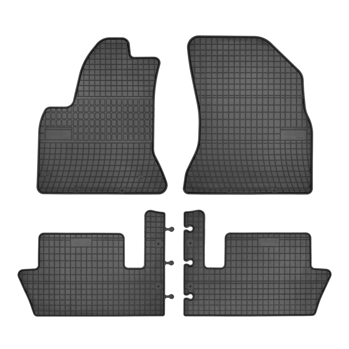 Frogum gummimatter til Citroen C4 Picasso 2006-2013 – svart, vanntett, sett med 4 matter
