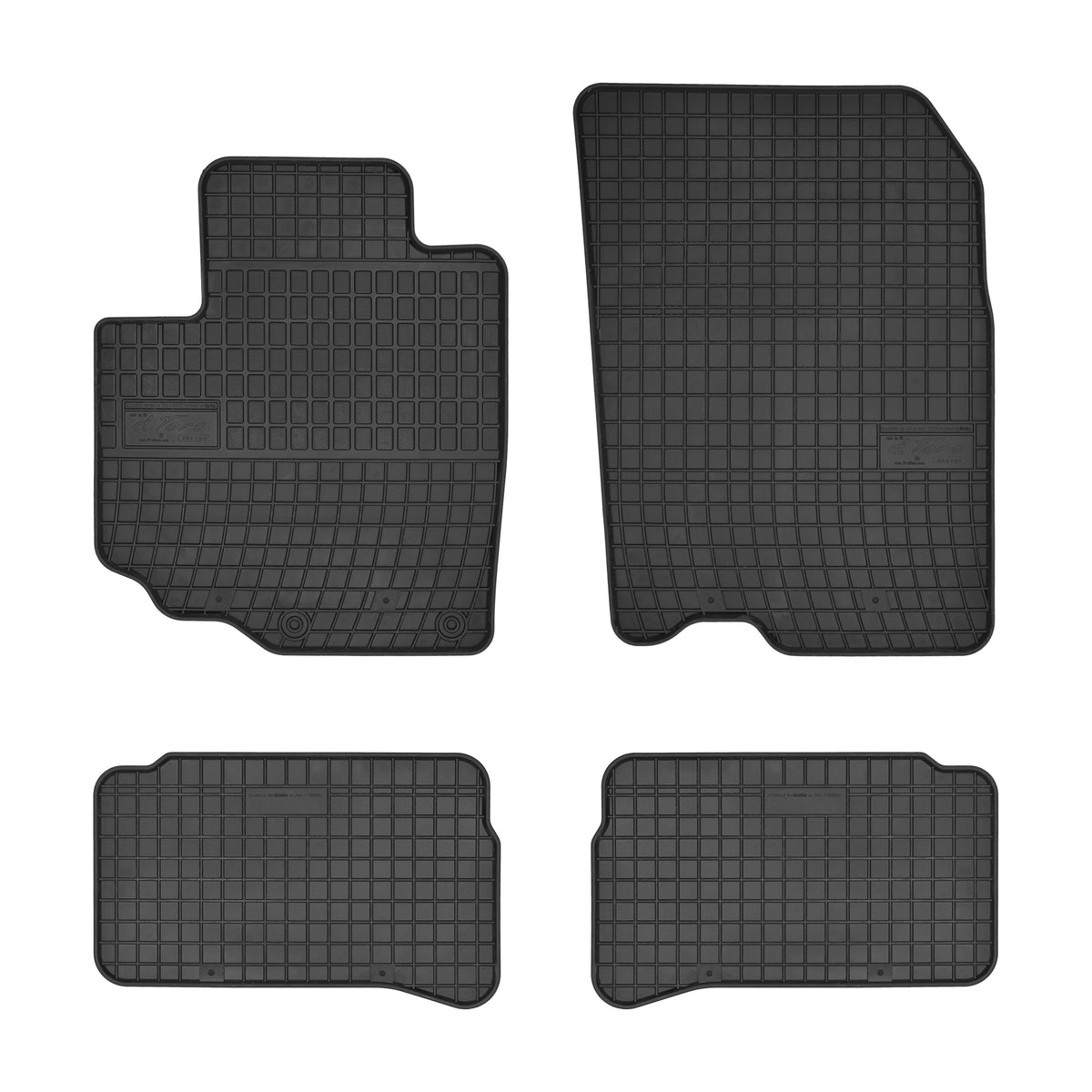 Frogum gummimatter til Suzuki Vitara II (LY) 2015–2018 – svart sett med 4 matter og 1 cm sidekant