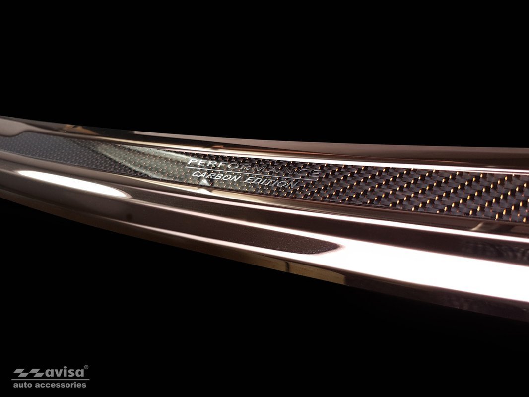 Bakfangerbeskytter Porsche Cayenne III (9YA) (2017-) – rustfritt stål + carbon - detaljer