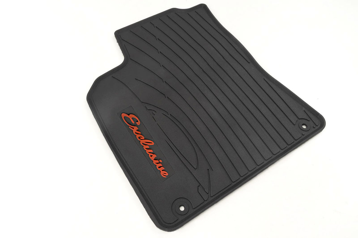 Gulvmatter Porsche Macan I (95B) (2014-2024) – Luktfrie gummi - detaljer