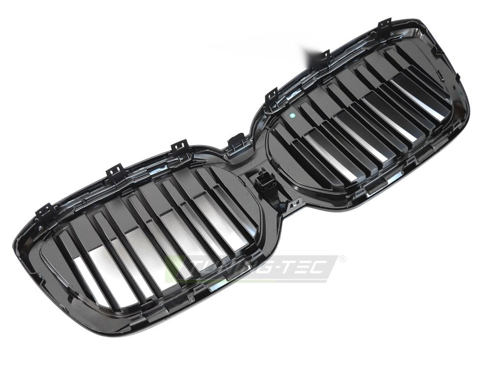 Grill iX3 G08 LCI 21-25 blank sort med festedetaljer.