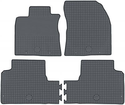 DomLine gummimatter til Toyota Avensis III (T27) 2009-2018 – luktfrie, vanntette og sklisikre bilmatter i svart TPE