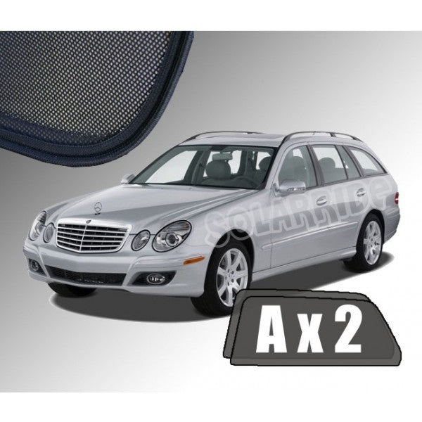 Sr solskjerm i akryl til Mercedes E (S211) Stasjonsvogn med enkel montering og vindavviserfunksjon