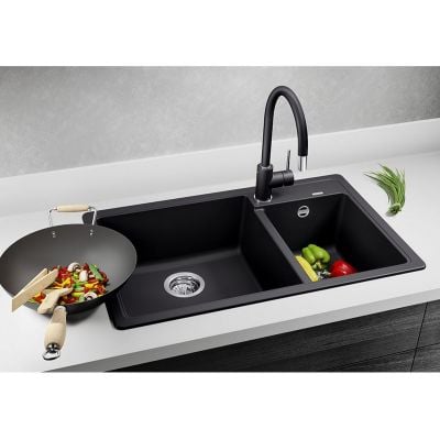 Blanco Legra 8 granittkompositt kjøkkenvask svart 780x500 mm nedfelling