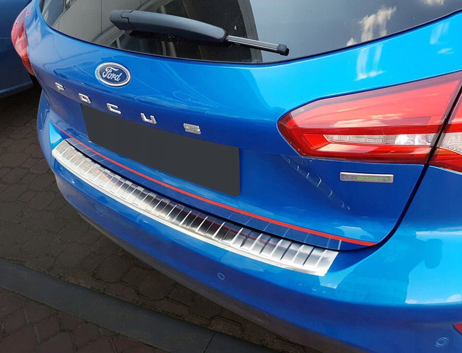 Avisa bakfangerbeskytter til Ford Fokus MK IV – sølv børstet stål