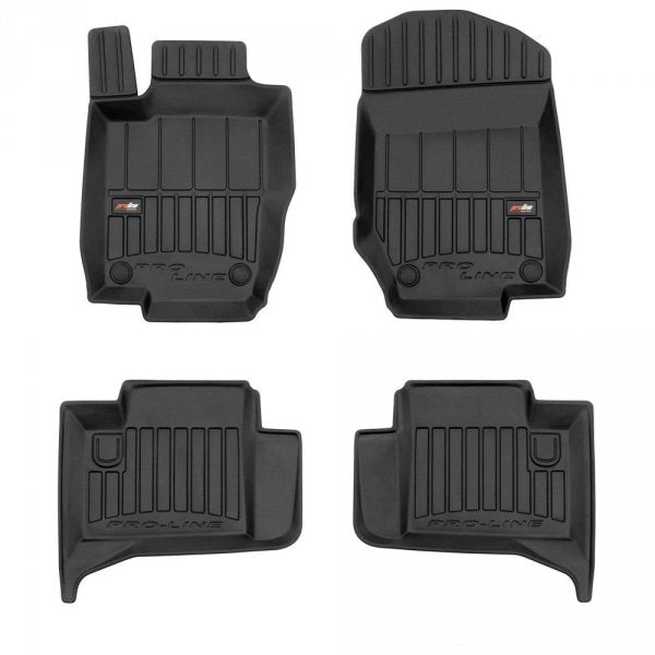 Frogum 3D Premium TPE gulvmatter til Mercedes ML W164 (2005–2011) – svart sett med 4 matter og 60 mm sidekant