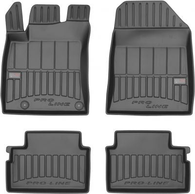 Frogum 3D Premium gulvmatter til Kia XCeed (2019–) – svart TPE-gummi med 60mm sidekant, sett med 4