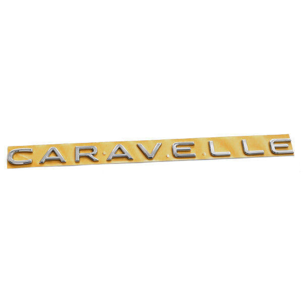 Emblem/logo til Vw Caravelle Chrome i krom ABS-materiale for montering på bakluke