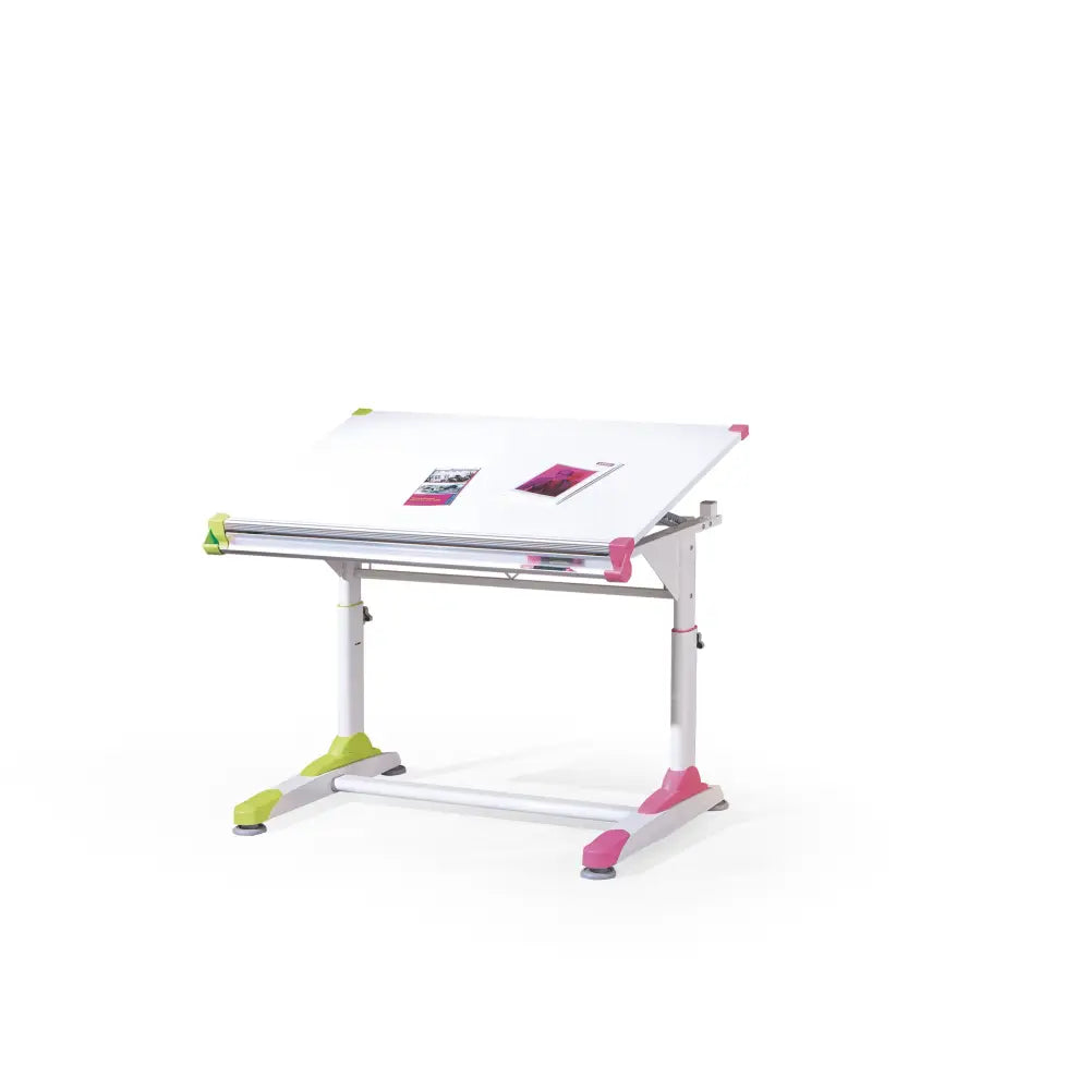 Fargerik Skrivebord Hvitt-grønt-rosa - 2