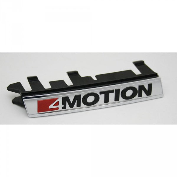 Emblem/logo til Vw 4Motion T6 Transporter High-gloss Black / Chrome / Aluminum / Tornado Red med original VW passform og eksk