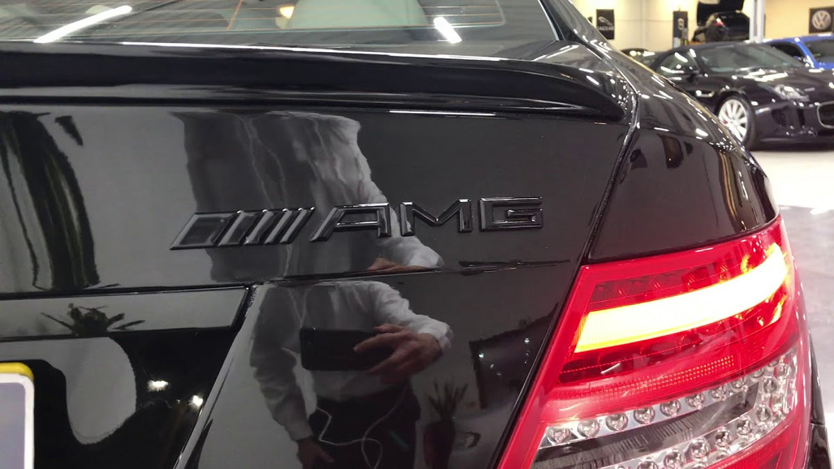 Emblem Mercedes Sport Black Edition - sett bakfra
