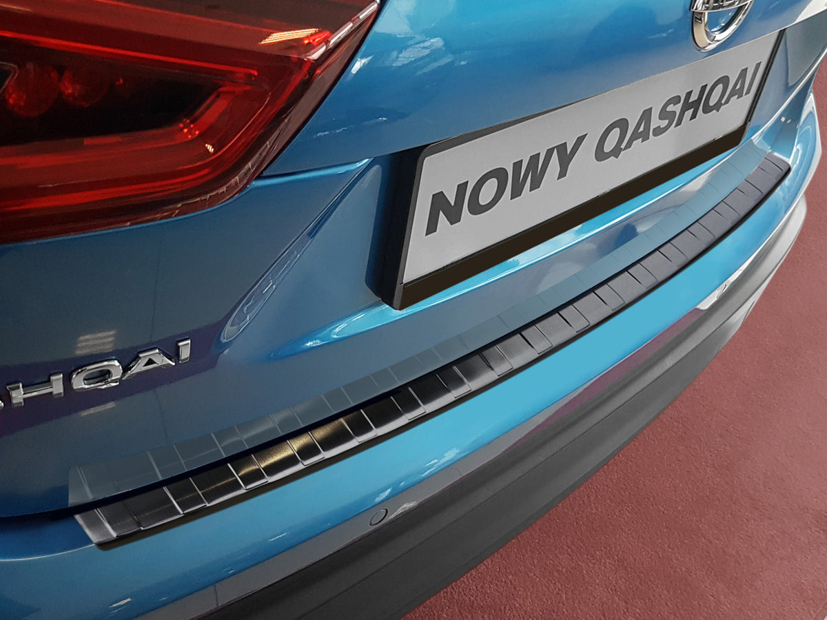Avisa bakfangerbeskytter til Nissan Qashqai (J11) Facelift / Black Edition – svart børstet