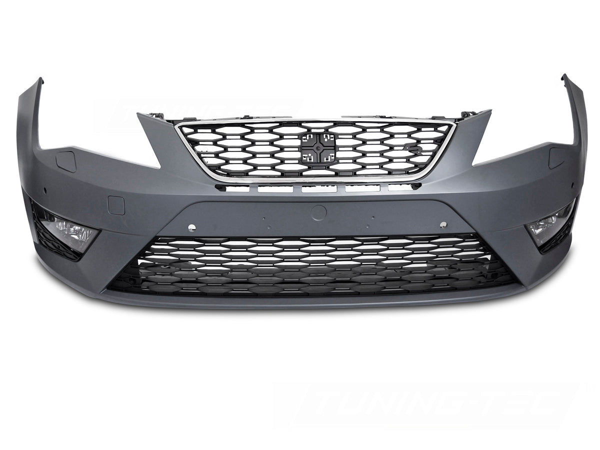 Frontfanger Sport til Seat Leon III 5F 12-16 – hovedbilde sett forfra på hvit bakgrunn