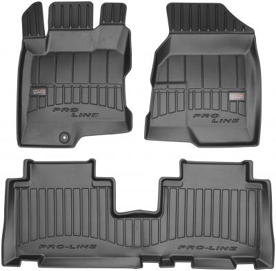 Frogum 3D Premium gulvmatter i TPE til Chevrolet Captiva (2006-) – svart, vanntett, høy sidekant