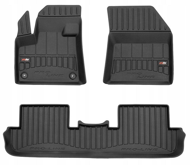 Frogum 3D Premium gulvmatter til Peugeot 3008 II (2016–2024) – svart TPE med 60 mm sidekant