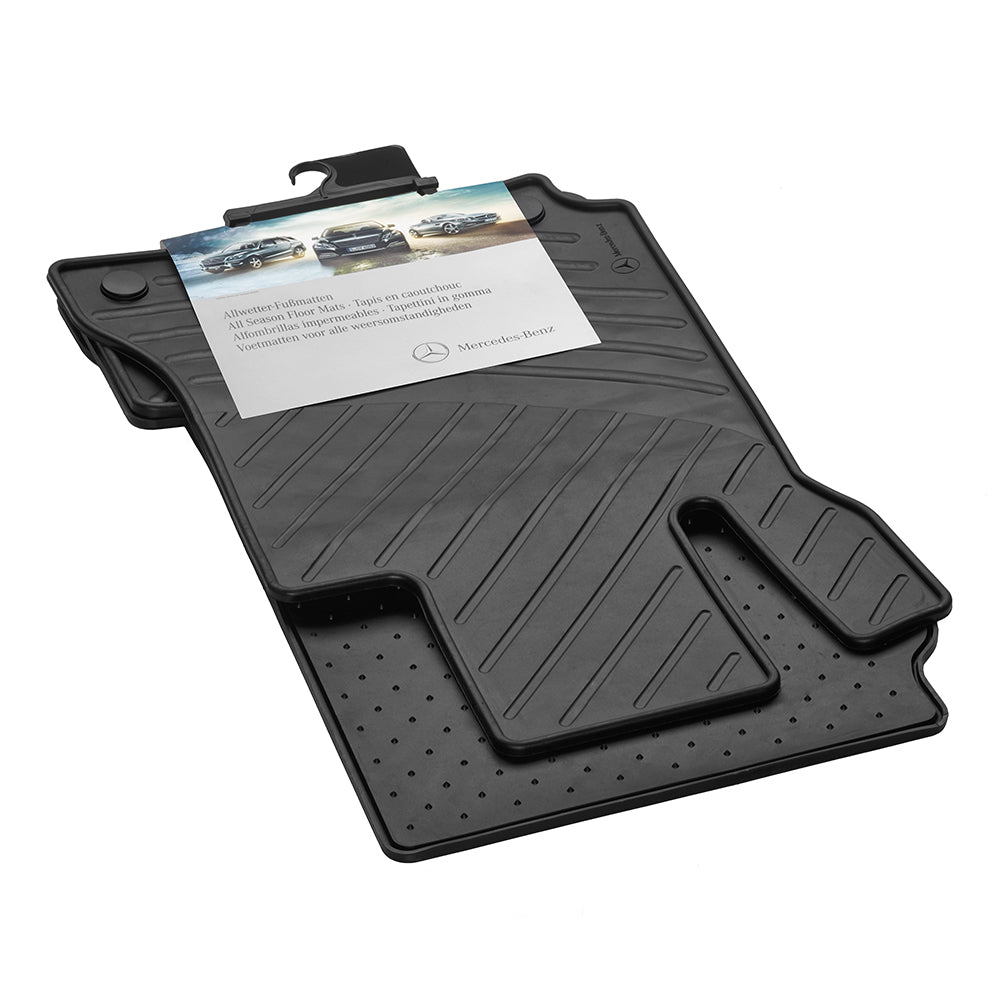 Gulvmatter Mercedes C (W204/S204) (2007-2014) – TPE Gummi | Mercedes OEM - sett bakfra