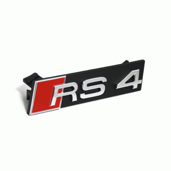 Emblem/logo til Audi RS4 (8E) / Audi RS4 Cabriolet (8H) 2007-2009 i krom, perfekt passform og enkel montering