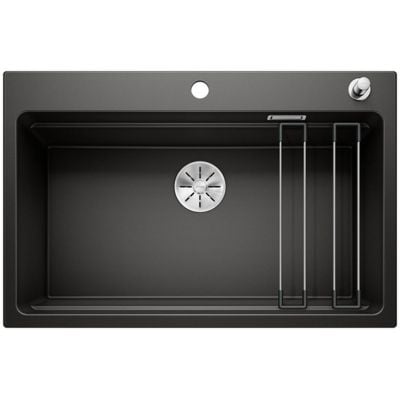 Blanco Etagon 8 kjøkkenvask i svart granittkompositt 780x510 mm med enkeltkum