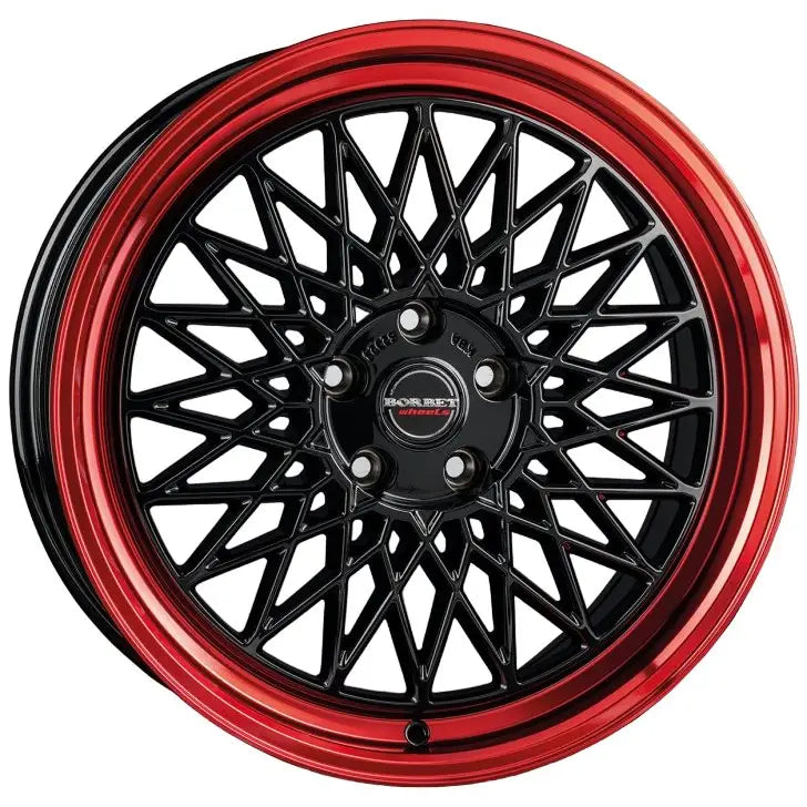 Felg Borbet b Black Rim Red 8x18 5x112 Et45
