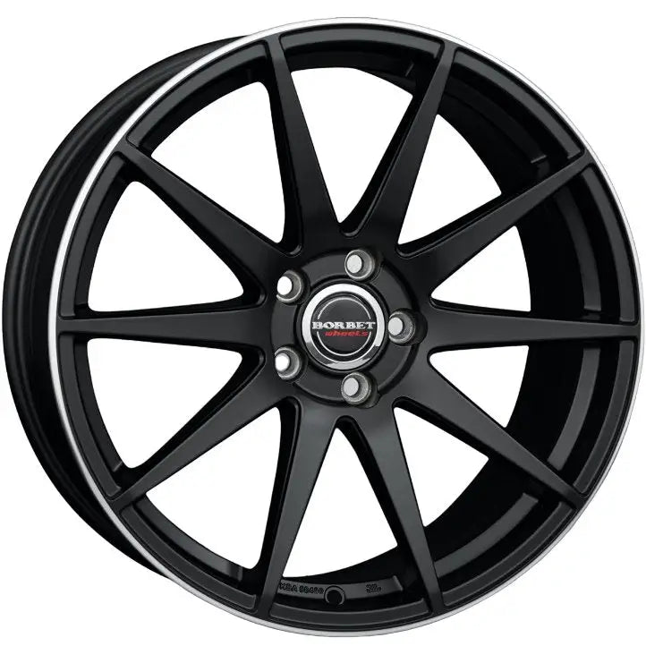 Felg Borbet Gtx 20 Black Rim Polished Matt 10x20 5x112 Et40