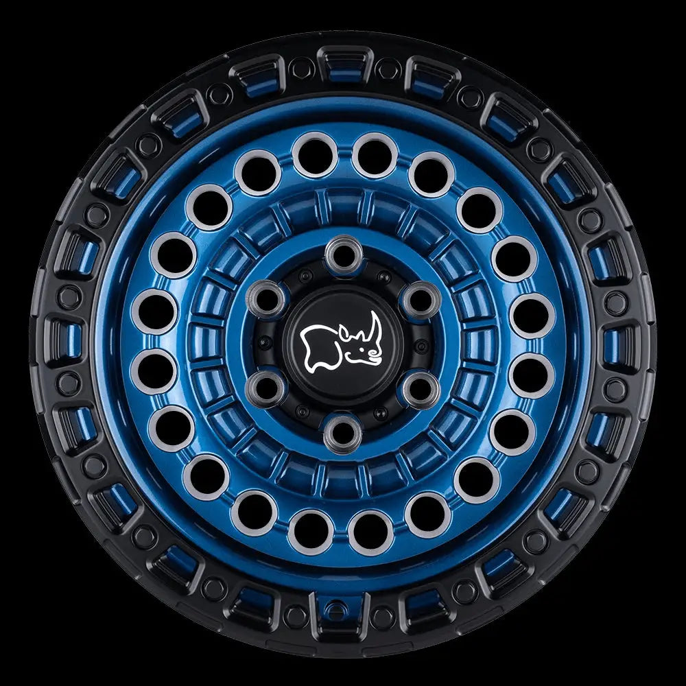 Felg Cobalt Blue W/ Black Ring Sentinel Black Rhino 20x9.5 Et12 8x165.1