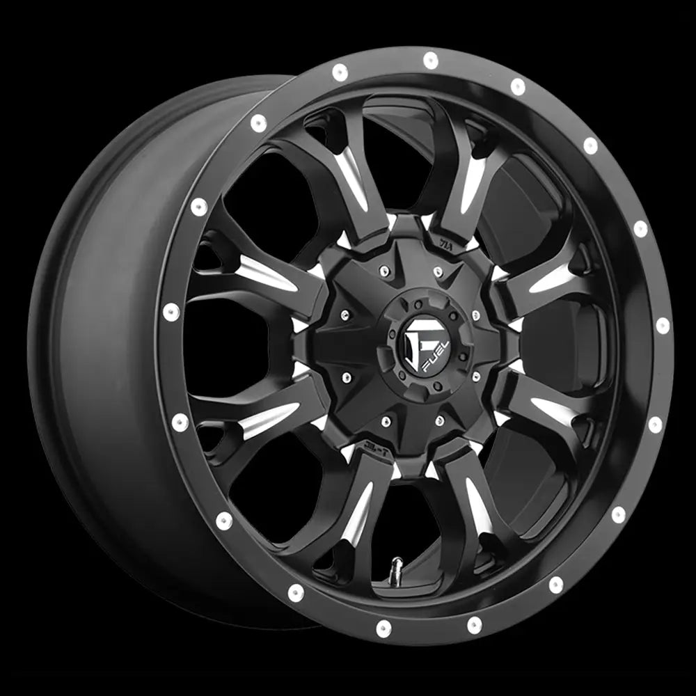 Felg D517 Krank Matte Black Milled Fuel 17x9 Et1 8x165.1 - 1