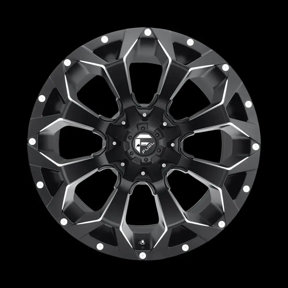 Felg D546 Assault Matte Black Milled Fuel 20x9 Et20 8x170