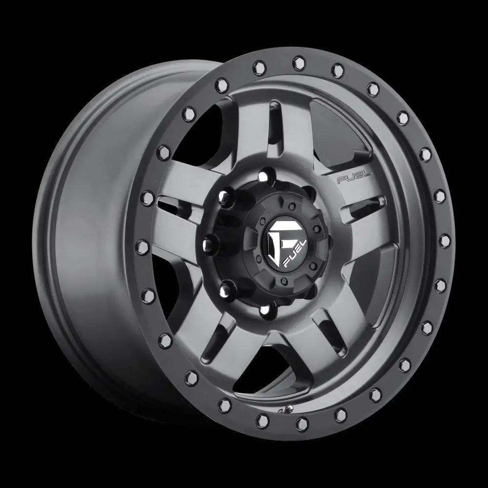 Felg D558 Anza Matte GUN Metal Black Bead Ring Fuel 15x8 ET-18 5x114.3 ...