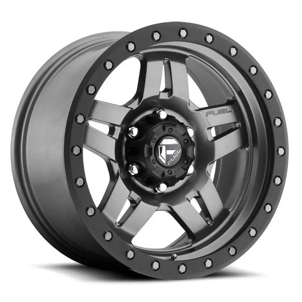 Felg D558 Anza Matte Gunmetal/black Bead Ring Fuel 17x8.5 Et-6 5x127 - 1