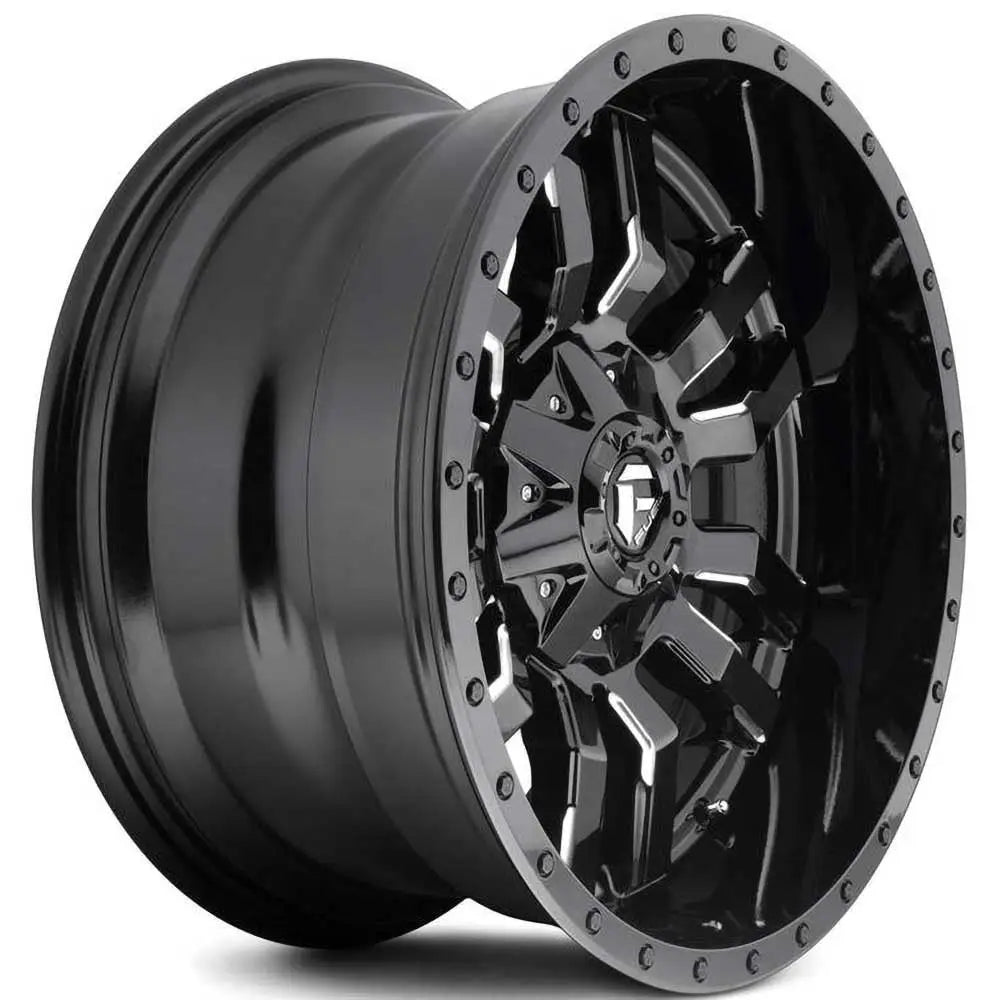 Felg D595 Sledge Gloss Black Milled Fuel 22x10 Et-18 6x139.7 / 6x135