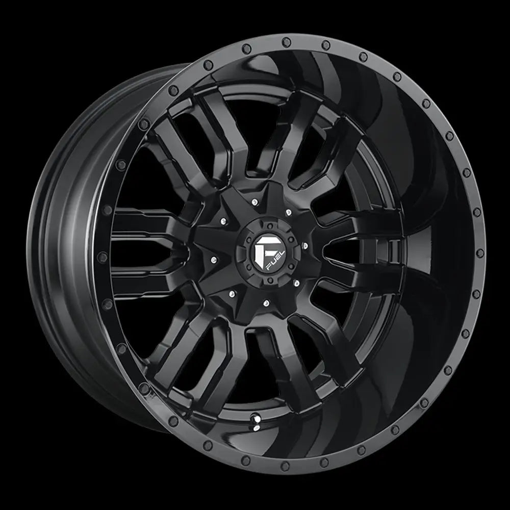 Felg D596 Sledge Matte Black Gloss Black Lip Fuel 17x8 Et35 5x120