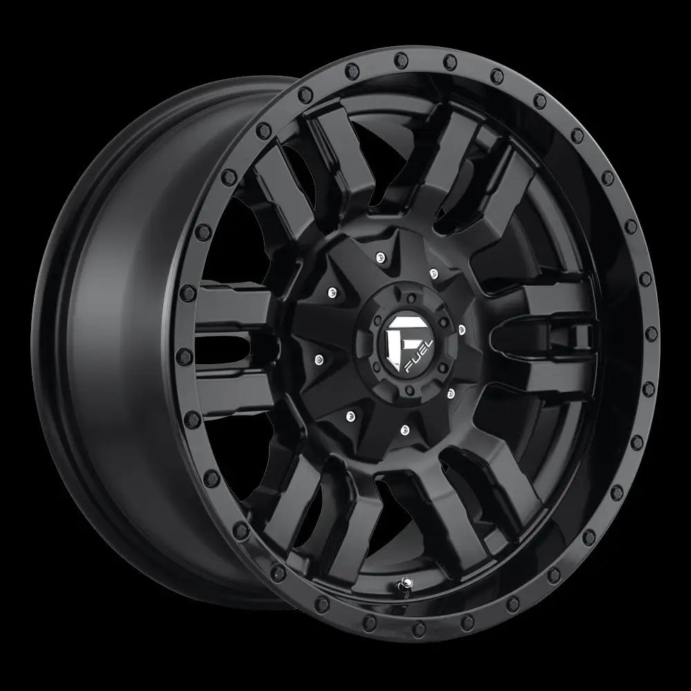 Felg D596 Sledge Matte Black Gloss Black Lip Fuel 18x8 Et35 6x114.3 / 6x120