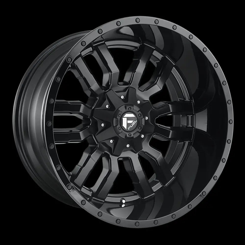 Felg D596 Sledge Matte Black Gloss Black Lip Fuel 18x9 Et19 6x139.7 / 6x135