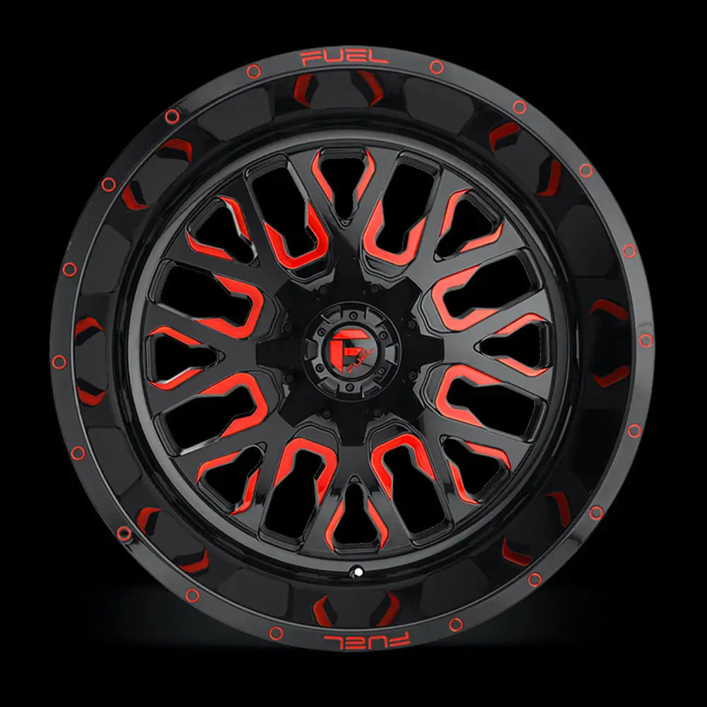 Felg D612 Stroke Gloss Black/red Tinted Clear Fuel 22x10 Et-19 6x139.7 / 6x135