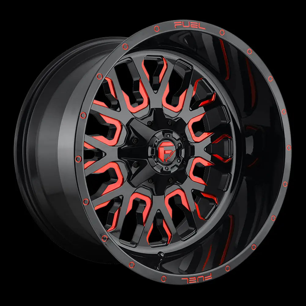 Felg D612 Stroke Gloss Black/red Tinted Clear Fuel 22x10 Et-19 6x139.7 / 6x135