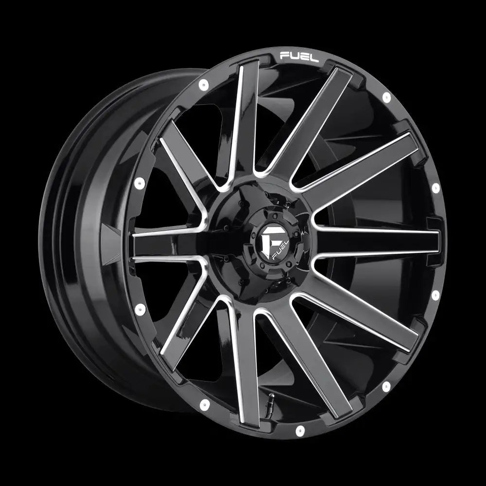 Felg D615 Contra Gloss Black Milled Fuel 18x9 Et-12 5x127 / 5x114.3